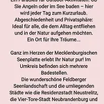 Mueritz Nationalpark - Wohnmobilstellplatz In Der Mecklenburgischen Seenplatte Strom & Wasser Vor Ort *